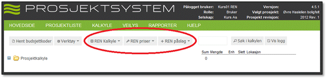 Her er det lagt inn lokasjonen L23-3 på H-mast i vinkel. Alle underliggende koder får samme lokasjon. Ved rapportkjøring, kan man velge at materiell og arbeidskoder skal grupperes på lokasjon.