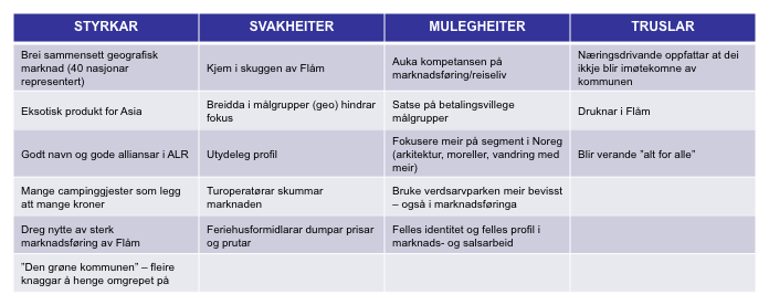 5 Av fellesorganisasjonar og foreiningar finns Aurland og Lærdal Reiselivslag (Lærdal turistkontor), Lærdal Næringssamskipnad, Handelsgruppa, Borgund Utvikling og Berekraftprosjektet (2 operative år