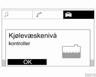 Instrumenter og betjeningselementer 107 Plingelyd hvis bakluken ikke er helt åpen ved betjening av innlastingshjelpen. Plingelyd under betjening av taket hvis bilens hastighet er over 30 km/t.