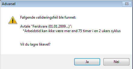 Eksempel: Arbeidstidsavtale for en enkelt ansatt: Mandag 8-17:030 8.5 timer Tirsdag 8-17:030 8.5 timer Onsdag 8-17:030 8.5 timer Torsdag 8-17:030 8.5 timer Fredag 8-17:030 3.5 timer TOTAL: 37.