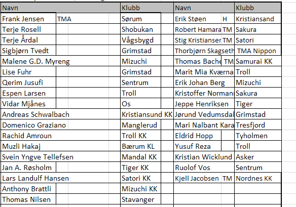 DK noterte også et par forbedringspunkter vi skal se på. Vi skal komme tilbake til formen for Work Shop 2014, vi ser at utfordringa med WS er å gjøre alle fornøyd ut i fra sitt nivå.