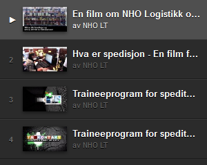 Filmer om NHO Logistikk og Tranport på Youtube http://www.youtube.com/watch?