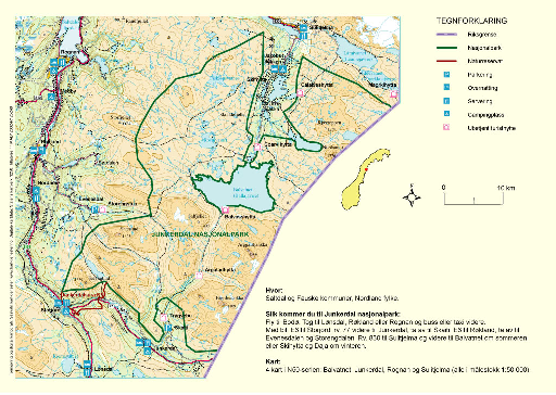 Vedlegg 8: Kart over Junkerdal nasjonalpark og