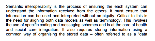 Fremdeles mangler svaret på «HVA?» Semantisk interoperabilitet http://www.england.