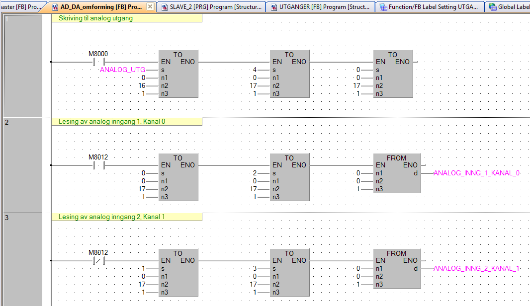 Funksjonsblokk: WRITE_buffer_til_master». Skriver til bufferminner på Profibus.