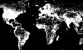 ND WHAT IF EVERY WHITE DOT REPRESENTED ONLINE DATA ABOUT CURRENT STATUS OF THE