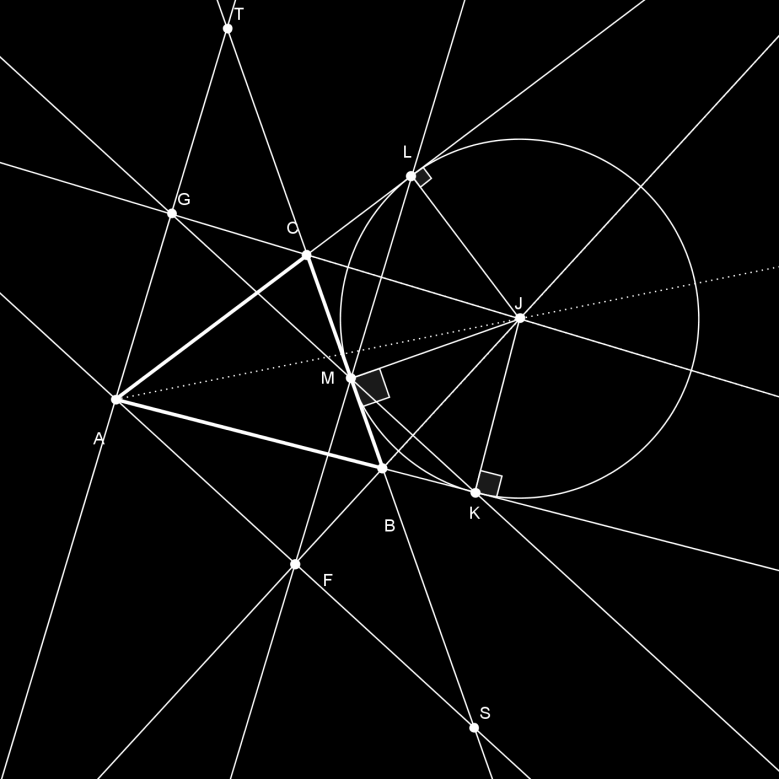 VEDLEGG 2 GEOMETRIPROBLEMER FRA IMO IMO 2012 PROBLEM 1 Problemet Given ABC the point J is the centre of the excircle opposite the vertex A.