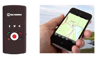 4.1.2 GPS- sporing Securinet personalalarm: Med personalarmen kan bruker enkelt tilkalle hjelp når han/ hun føler deg utrygg.