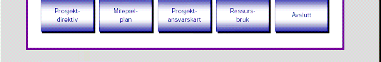 7.2 Verkty - Prosjektplan Figur 7.2 Inngangsbilete Prosjektplan 7.2.1 Prosjektdirektiv Eit prosjektdirektiv klargjer ansvarstilhøve og krav til styring av prosjektet.