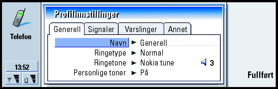 79 Personsøker Du kan bruke denne profilen når du vil at kommunikatoren skal fungere som en personsøker.