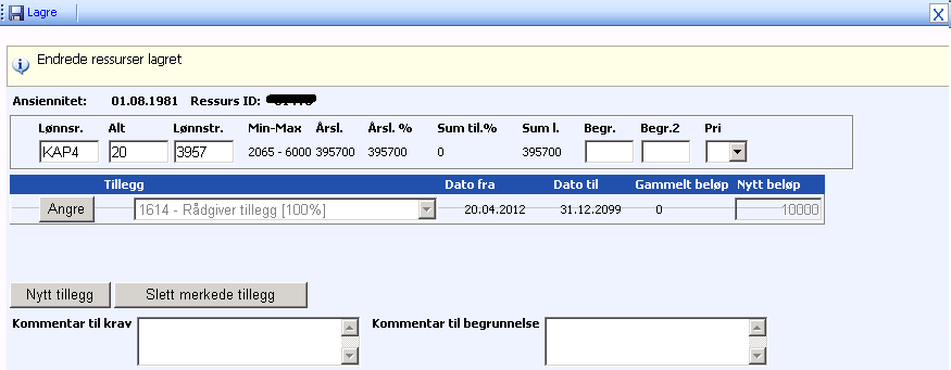 For å slette setter du et kryss til venstre for det tillegget som skal fjernes og deretter å trykke på knappen Slett merkede tillegg.