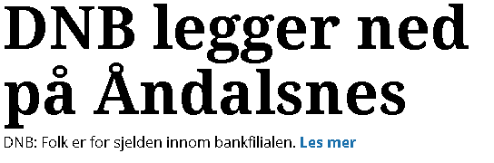 Siden vi kan forvente at utviklingen har kommet lengre i byområder har jeg fått tall fra min lokale REMA butikk i nærheten av Molde sentrum.