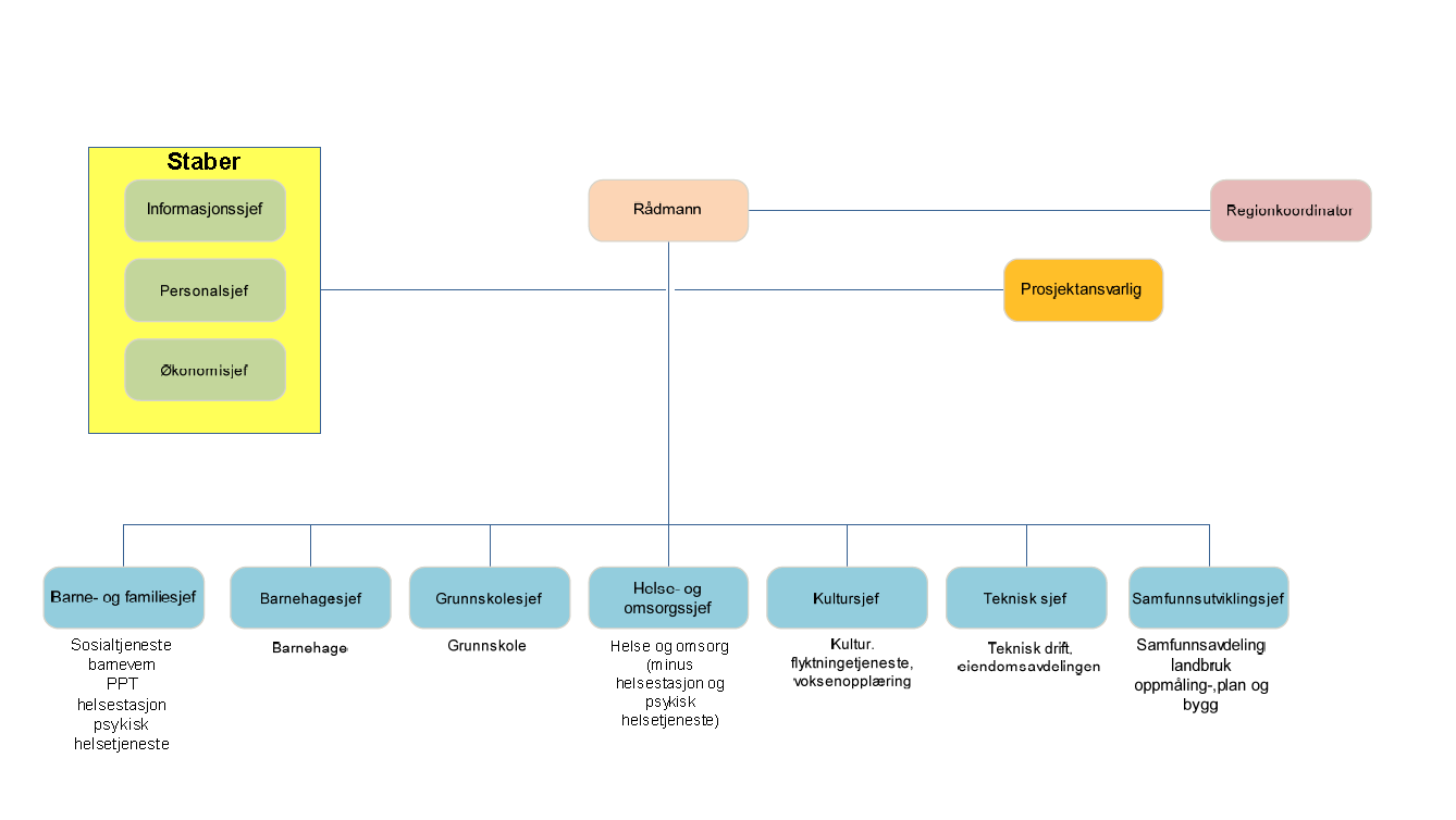 KOMMUNENS ORGANISASJON I september 2014 ble etablerte rådmannen ny organisering av kommunens administrasjon.