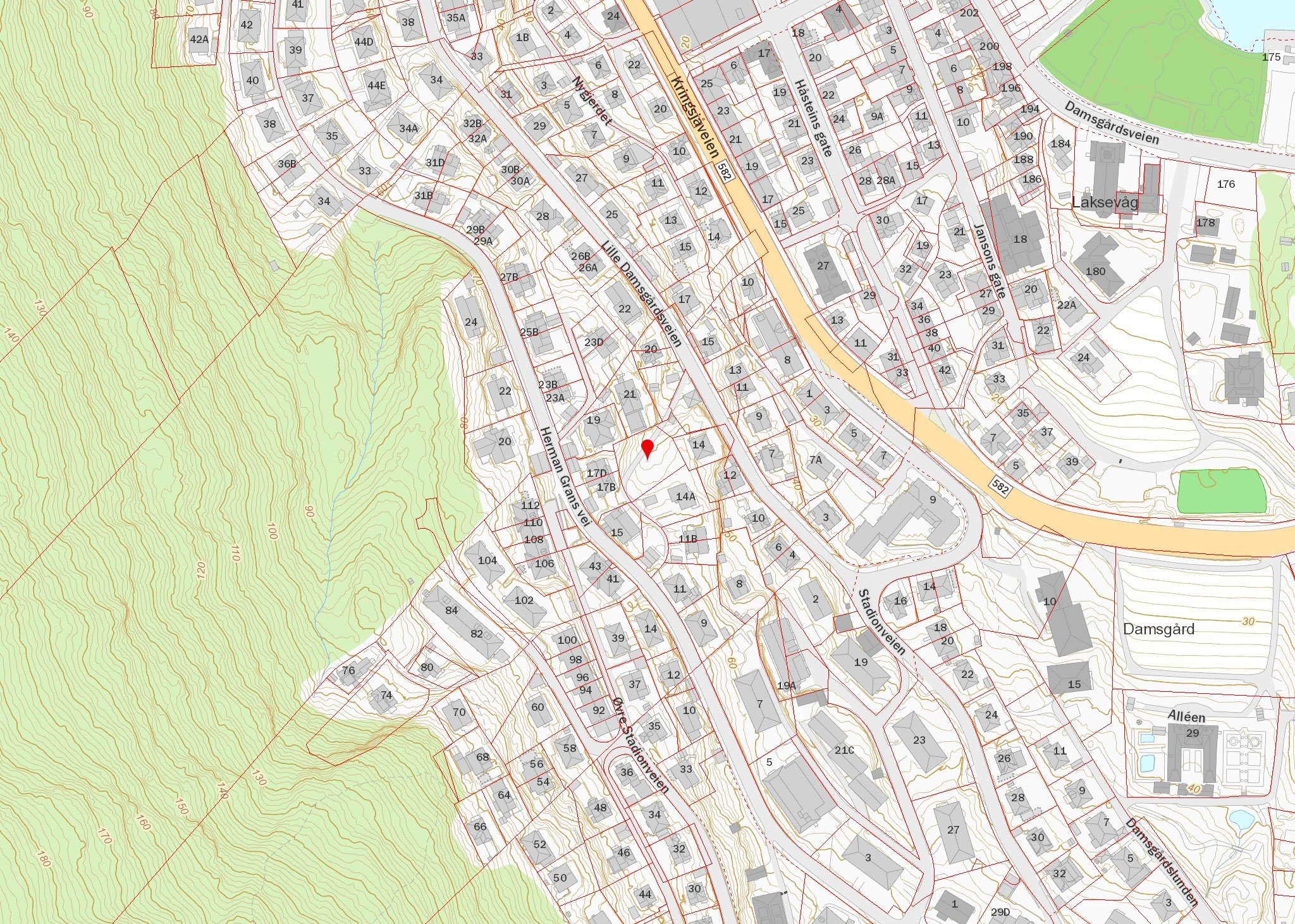 NABOLAGSPROFIL Gnr. 153 / Bnr. 350 TRANSPORT Bergen Flesland VARER/TJENESTER 14.6 km Bergen 3.8 km Florida 3.5 km Laksevåg 0.5 km Damsgård ballbinge Gyldenpris idrettsplass 0.7 km 1.