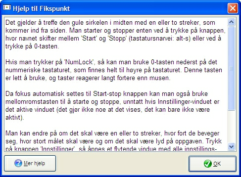 14 COGNIsoft-I Brukerveiledning Det er også denne korte hjelpefunksjonen som vises når man trykker F1, eller velger hjelp fra m enyen.