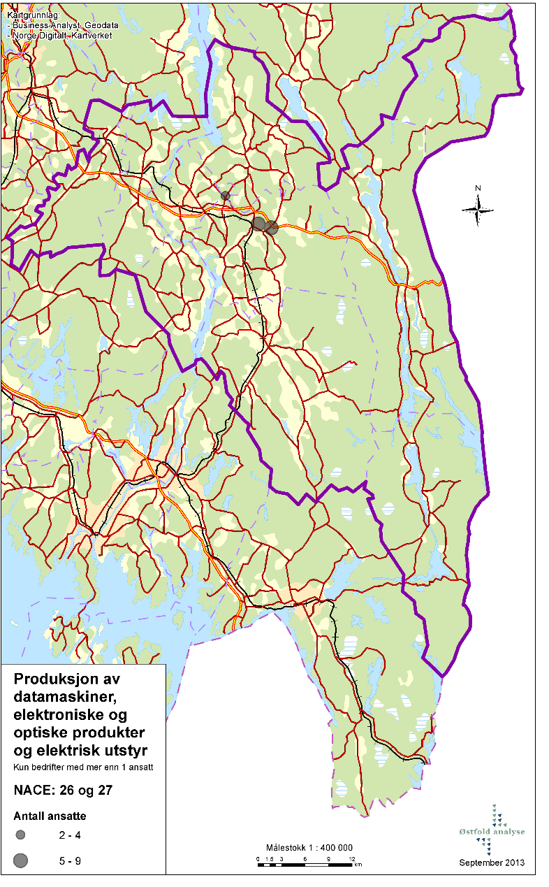 Produksjon av datamaskiner og elektrisk utstyr Produksjon av datamaskiner og eletrisk utstyr (NACE: 27) Brdr Hansen AS Produksjon av belysningsutstyr EIDSBERG 5-9 ansatte Alarm & Automatikk AS