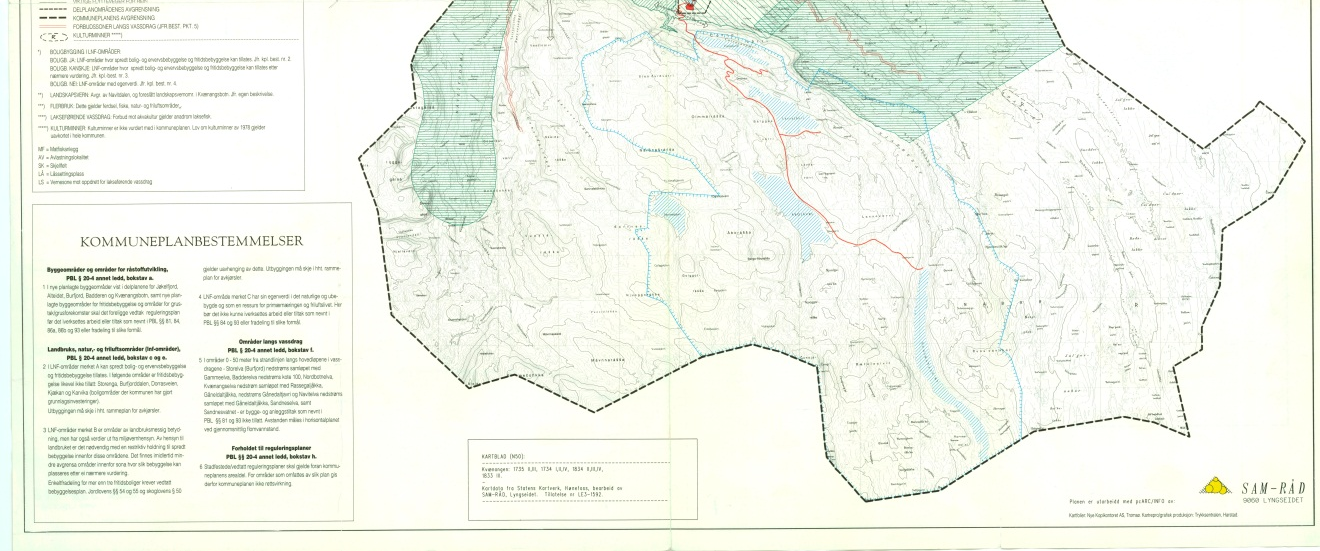 1.1 LOKALISERING Kvænangen kommune har en gjeldende arealdel til kommuneplanen vedtatt i kommunestyret 18.10.1995. Samfunnsdelen ble aldri ført fram til vedtak.