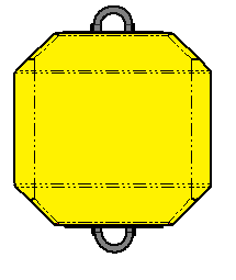 Oppdrift: 650,0 kg Vekt: 110,0 kg Høyde: 1280 mm Lengde/Bredde:1000 mm Farge: Gul, rød, grå Brukermanual oppdrettsbøyer, Cipax AS LAB 650 Ytterskall: Rotasjonsstøpt polyetylen, PE-LLD 6-8 mm