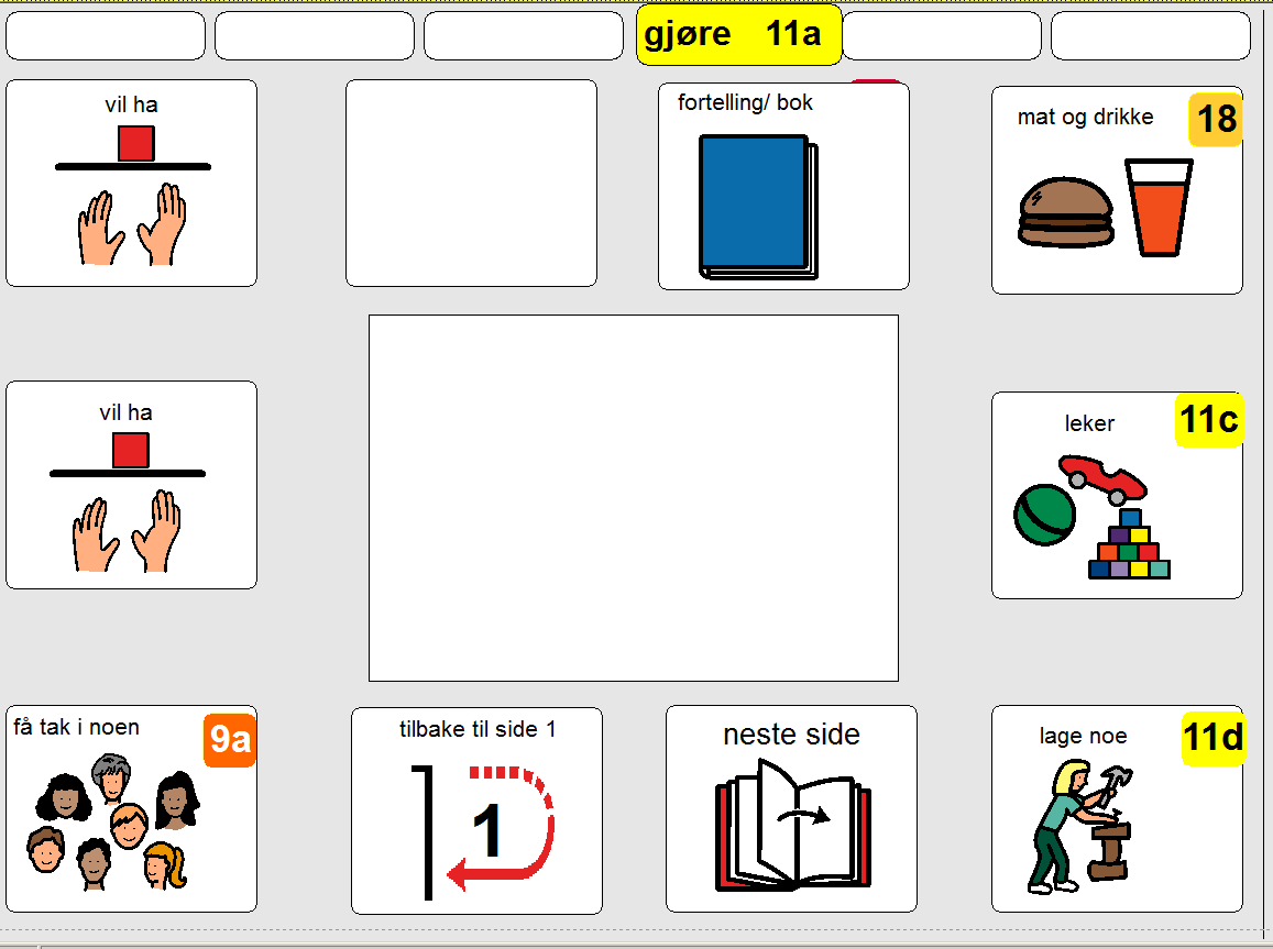 11a gjøre leker 11c PODD - kommunikasjonsbøker med pragmatisk