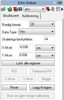 10.3.1 BILDE KALIBRERING Kalibrerings-informasjonen er vanligvis inneholdt i DICOM fila. Produktet utnytter dette for å unngå manuell kalibrering og sikre større nøyaktighet.