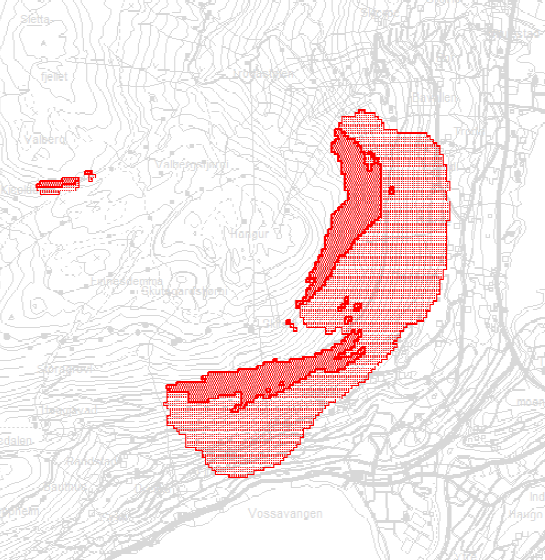 utviklinga i området fram mot 2025 etter at E16-tunnelen forbi Vangen er teken i bruk. Den same rapporten seier vidare at støy frå gondolbanen vil vere svært låg, sjølv med konservativ berekning.