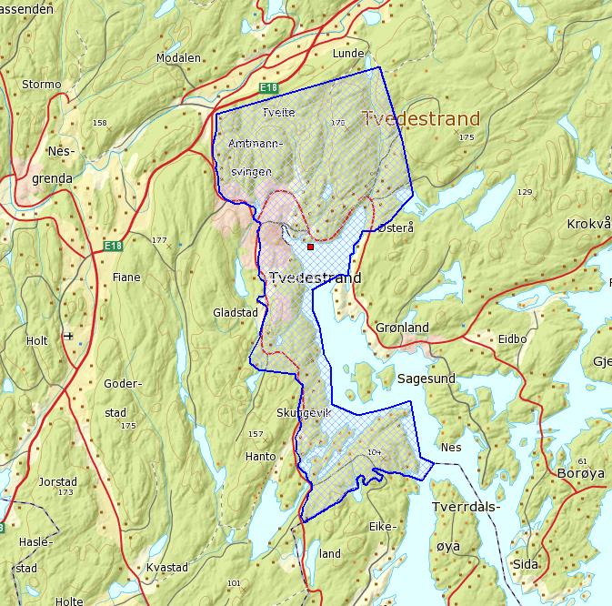 Tvedestrand Tvedestrand sentrum 12,4 km2 FKB-B og ortofoto Laserskanning 5 punkt/m2 Alt fotografert og skannet første uka