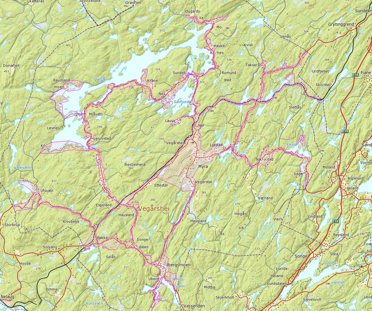 Vegårshei Vegårshei FKB-B Nykonstruksjon FKB- B, full konstruksjon