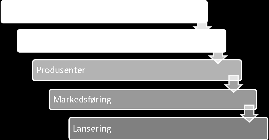 Figur 4:Kommersialiseringsløp med parallelle faser, beskrevet av bedrifter Kommersialiseringsprosessen over viser hvordan bedrifter driver flere aktiviteter parallelt i innovasjonsløpet.