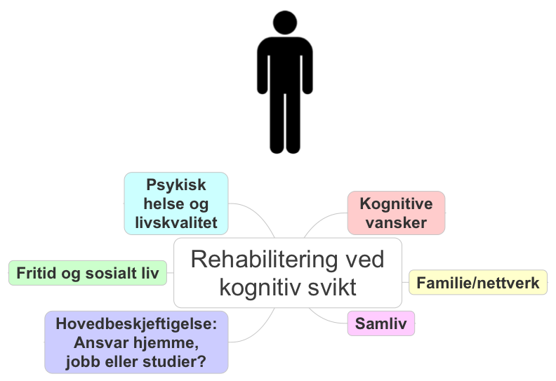 Faktorer som kan påvirke behandlingen Innsikt Tid siden skade Omfang av skaden Premorbid funksjon