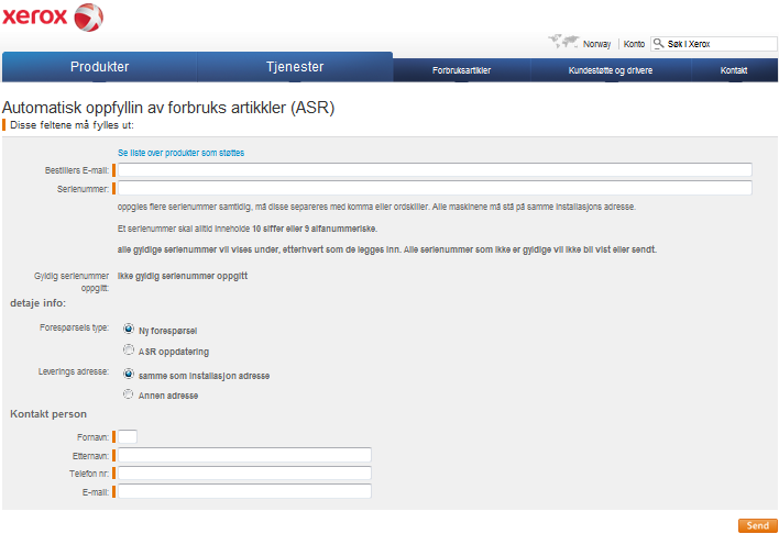 ASR Enkelt å installere online ASR Web Enrolment Form www.xerox.co.uk/asr www.xerox.de/asr www.xerox.ch/asr www.xerox.ch/asr-fr www.xerox.fr/asr www.xerox.be/asr www.xerox.be/asr-nl www.xerox.nl/asr www.