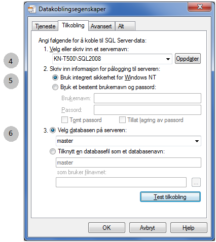 Se også Rettigheter i SQL-databaseserver på side 377 og Begrensning av rettigheter på side 377.