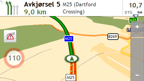 Utfør følgende: Hvis du vil... øke volumet redusere volumet demp eller fjern demping Da kan du pek på Volumlinjen indikerer gjeldende volumnivå.