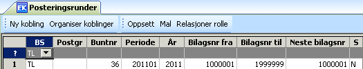 3. Felles faste registre Før man kan ta i bruk modulen må bilagshåndteringen være definert, dvs bilagsserier, bilagsarter og posteringsrunder for reisebilagene, under: Menypunkt: Agresso Felles Faste