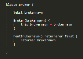 RETURVERDIER MED PSUEDOKODE Noen ganger ønsker vi å få returnert en verdi o For eksempel hente brukernavn