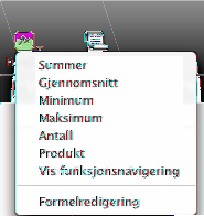 Bruke forhåndsdefinerte hurtigformler Hvis du vil utføre grunnleggende beregninger ved hjelp av verdier i tabellceller som grenser til hverandre, kan du markere cellene og deretter legge til en