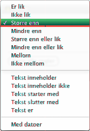 Bruke betinget formatering til å overvåke tabellcelleverdier Betinget formatering endrer utseendet til en celle når cellen inneholder en bestemt verdi, som refereres til som en testverdi.