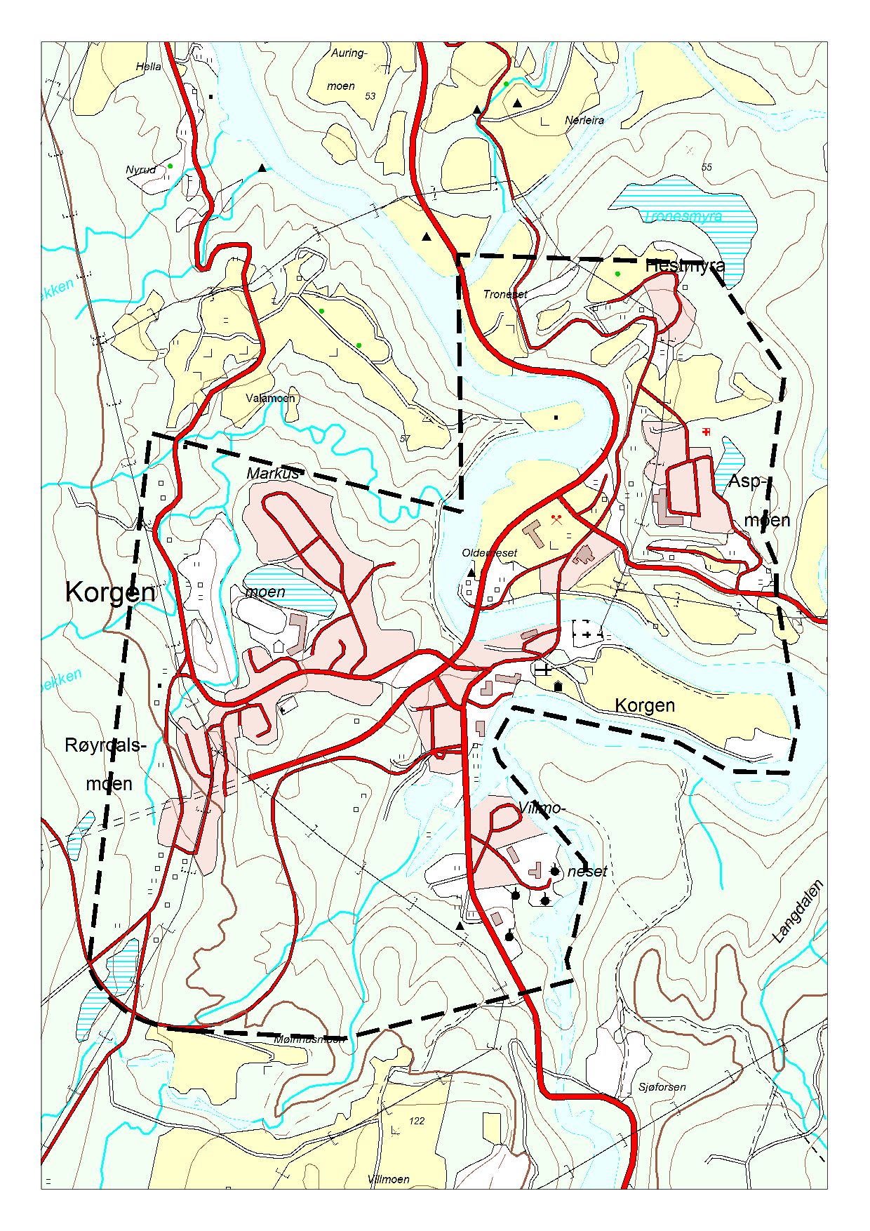 1.3 Planområdet Alle arealer som foreslås til