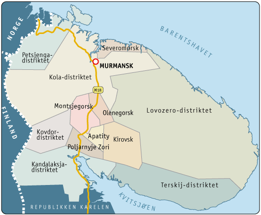 Kapittel 3 Murmansk oblast 3.1 Innledning I dette kapitlet vil jeg analysere materialet i avisene fra Murmansk oblast.