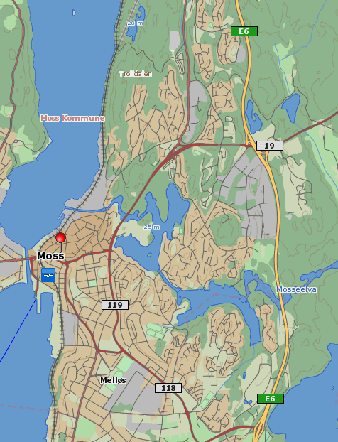 4.4 Oversiktskart over Moss Kartene viser hvilke områder i Moss sentrum som er mest berørt.