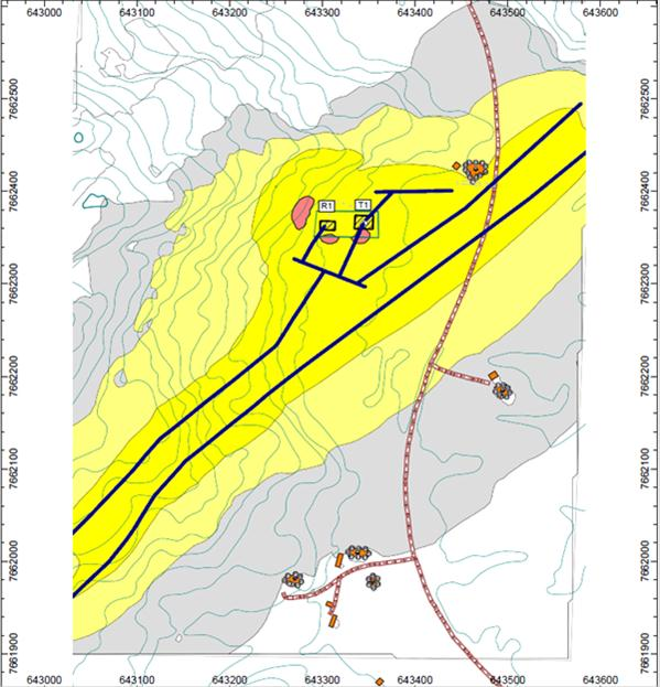 Mai 2011 Tilleggssøknad - 420 kv Ofoten-Balsfjord Driftsbygget på ca. 400 m2 i to etasjer er planlagt plassert mellom apparatanlegget og fylkesveien.