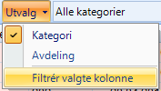 5.3 Administrasjon av venteliste For å angi hvilke kolonner som skal vises i oversikten klikker man knappen i høyre hjørne: Ved å klikke på denne knappen vil tilgjengelige kolonner vises nederst i