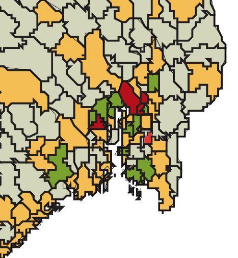 BOSTED Overrepresentert i sentrale østlandet Oslo 29,6%