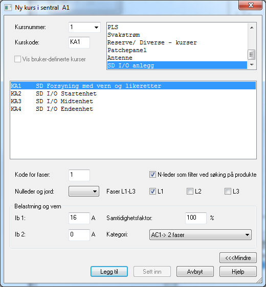 01.11.2010 41 DDS-CAD 7.2 Nyheter i DDS-CAD 7.2 SD I/O-anlegg Ny kursgruppe for SD I/O-anlegg er lagt til for full versjon: Les om bruken av disse kursene i håndboken i menyen Hjelp.