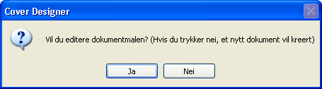 3. Klikk på Nei -knappen for å lage et nytt dokument.