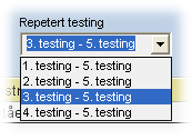 4 og 5. Tilsvarande finst det fire testnormer for oppgåvesett 6 10 og vaksne, trinn 6, 8, 10 og vaksne. 4.1.3. Testing Viss ein elev er blitt testa fleire gonger, må ein velje kva for ei testing (1.