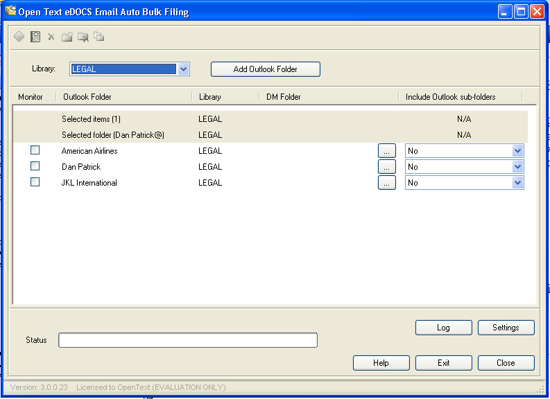 Legg til Outlook mappe 3. Fyll ut profil 4.