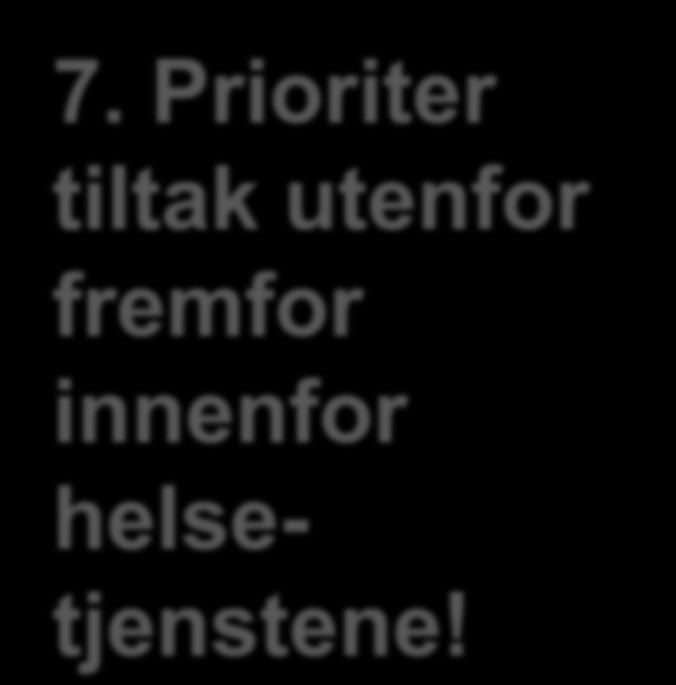 7. Prioriter tiltak