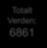 Totalt Verden: 6861 DANMARK 107 Kvinner 69 Menn NORGE 1 684 Kvinner 1 462 Menn SVERIGE 303 Kvinner 362 Menn BELGIA 2 Kvinner 3 146 665 BULGARIA 5