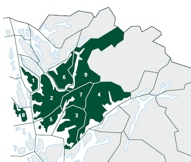 5 Avfall, forbruk og lokalt avfallsdeponi 5.1 BiR Privat AS sin Avfallsplan 2010-2015 Osterøy er ein av 9 eigarkommunar i BiR.