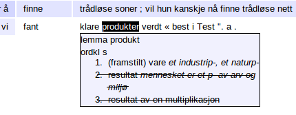 Sammenkobling med andre ordbok Ordbøker er ofte problematiske som betydningsinventar pga.